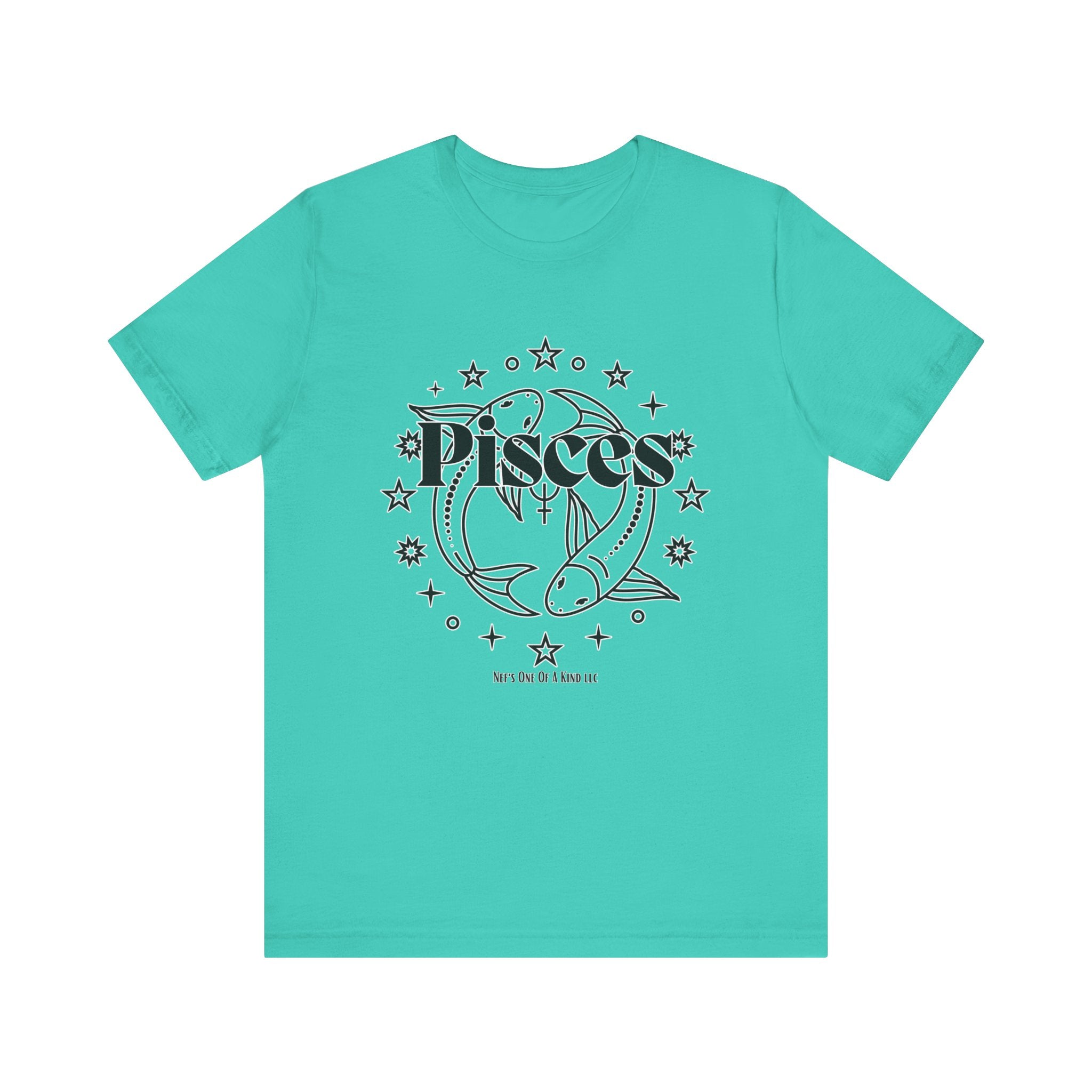 The Pisces Zodiac Unisex Casual Classic Jersey Short Sleeve Tee